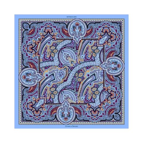Labyrinth Paisley Silk Pocket Square