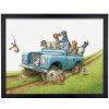 Paw Wheel Drive Art Print