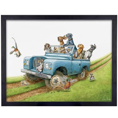 Paw Wheel Drive Art Print