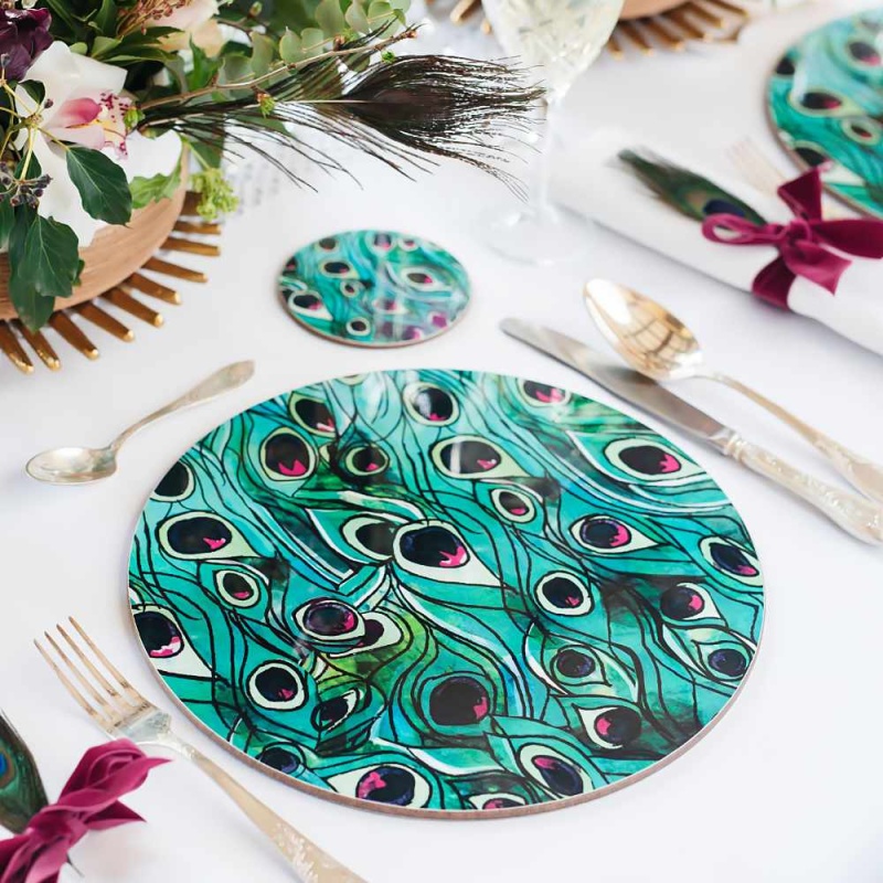 Peacock Placemat
