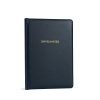 Dinner Parties Book Leather Cover Stormy Navy