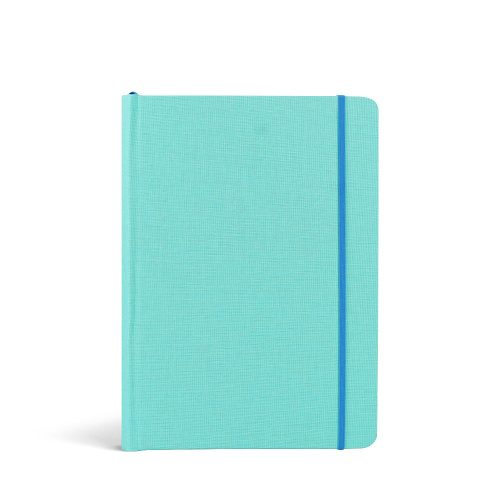 Tiffany Blue Woven Hardback Notebook Ruled
