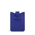 Royal Blue Leather Business Card Holder