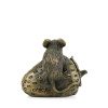 Mouse On Strawberry Cold Cast Bronze Sculpture
