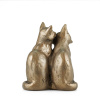 Yum Yum & Friend Cat Cold Cast Bronze Sculpture