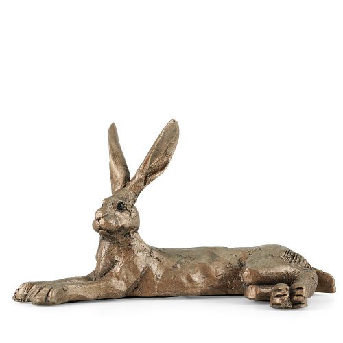 Harvey Hare Cold Cast Bronze Sculpture