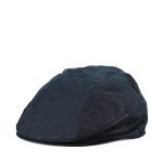 Wax Flat Cap Navy Waxed Cotton Hat