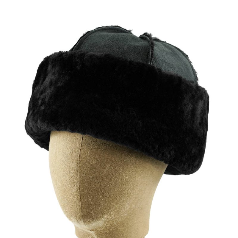 Ingleborough Dome Sheepskin Hat Black