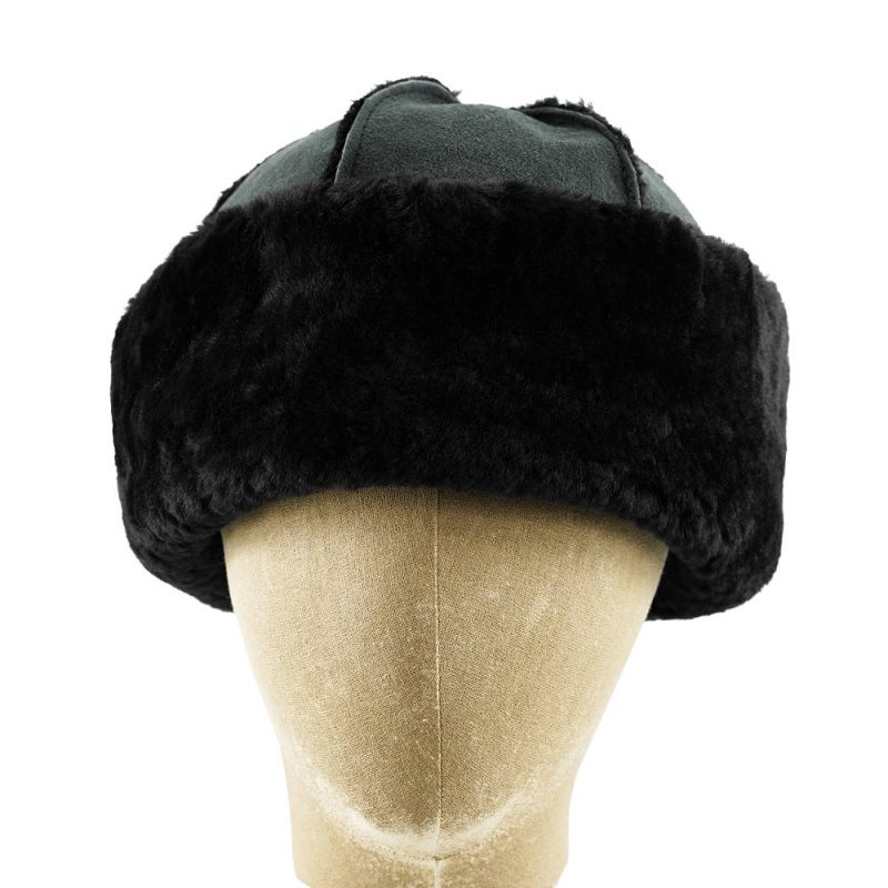 Ingleborough Dome Sheepskin Hat Black