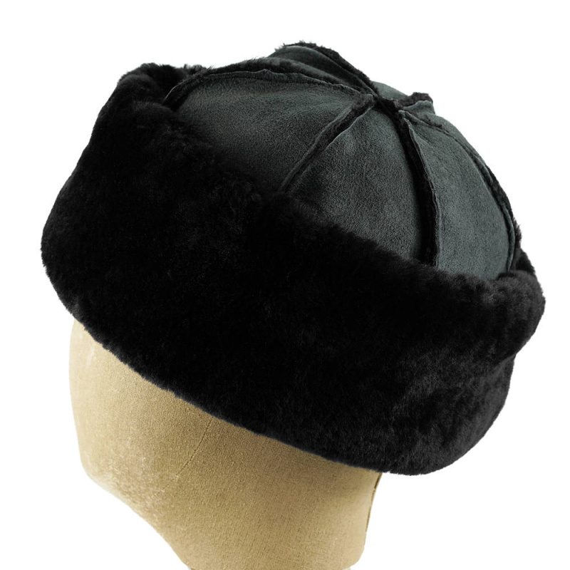Ingleborough Dome Sheepskin Hat Black