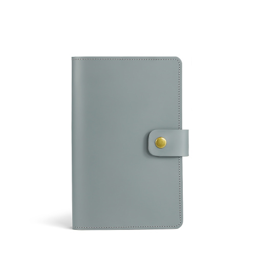 2026 Leather Diary Week View Steel Grey