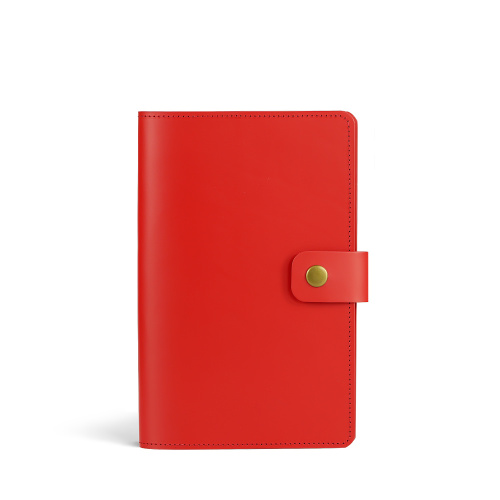 2026 Leather Diary Week View Cherry Red