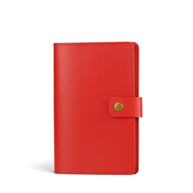 2026 Leather Diary Week View Cherry Red