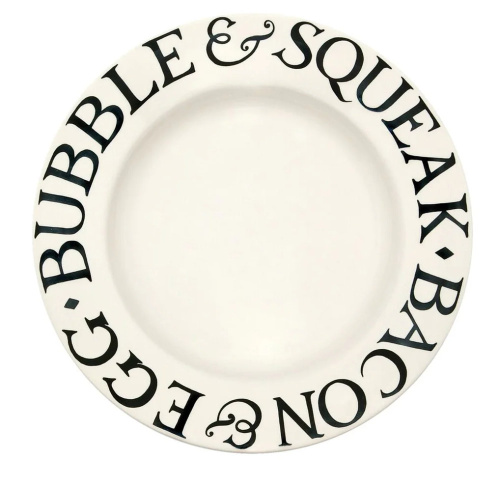 Black Toast Large Dinner Plate 10.5 Inch