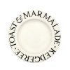 Black Toast Medium Dinner Plate 8.5 Inch