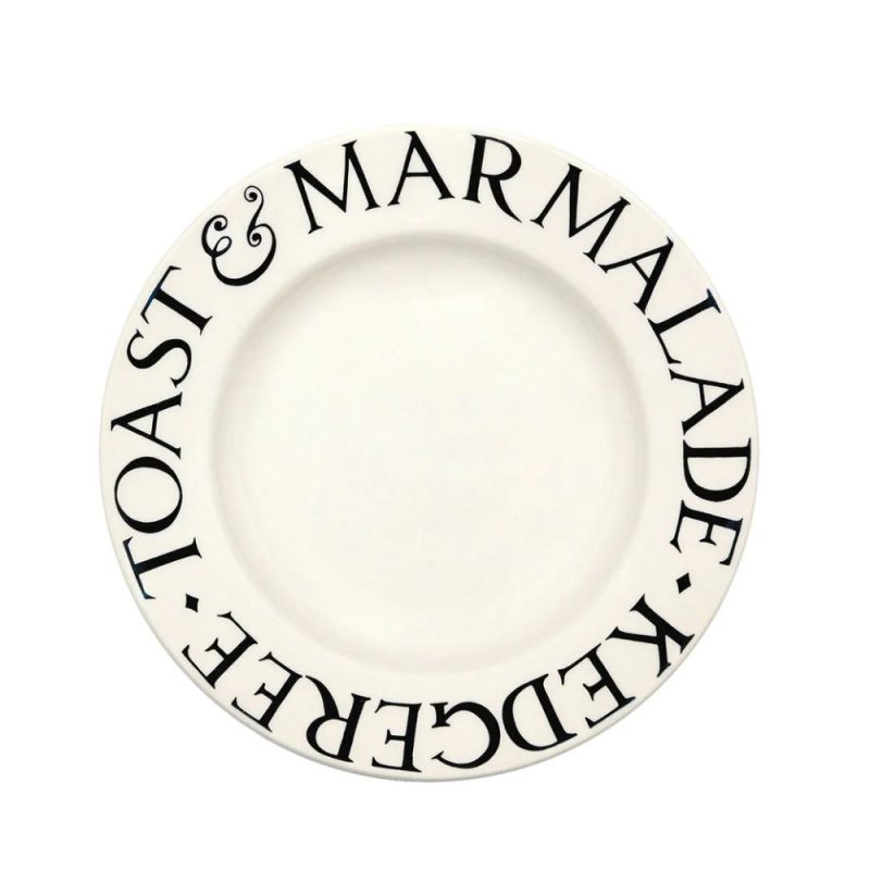Black Toast Medium Dinner Plate 8.5 Inch