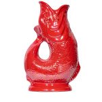 Red Lustre Gluggle Jug Pitcher 1.2L