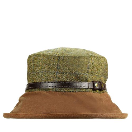 Harriet Packable Tweed Rain Hat