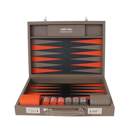 Small Backgammon Board Fireside Size Slate Grey