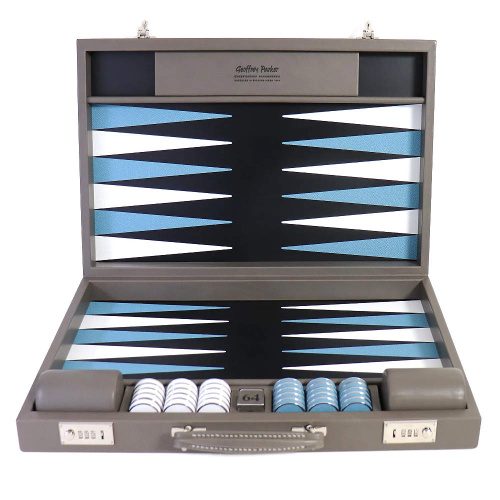 Bridle Hide Challenge Backgammon Set Piano Black Limited Edition