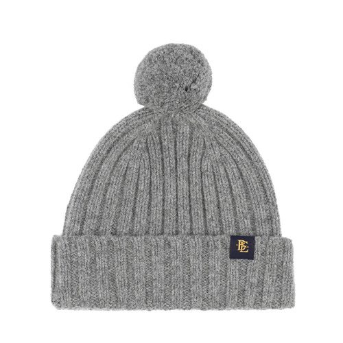 Austen Chunky Wool Bobble Hat Ash