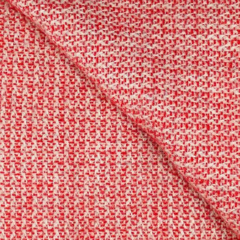 Truro Pure New Wool Throw Blanket Martini Red