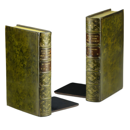 Antique Books Bookends Pair