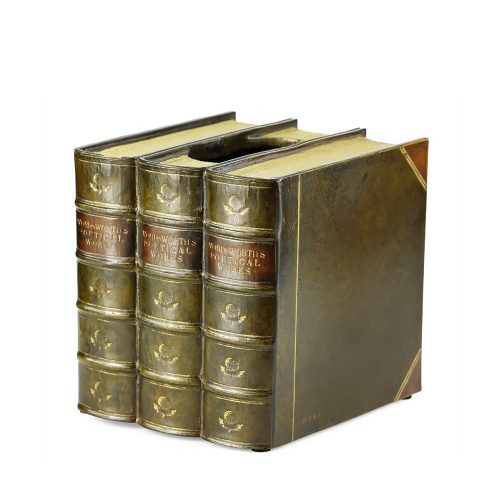 Antique Books Tissue Box Holder