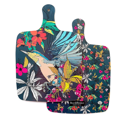 Cherry Blossom Nuthatch Chopping Board Mini