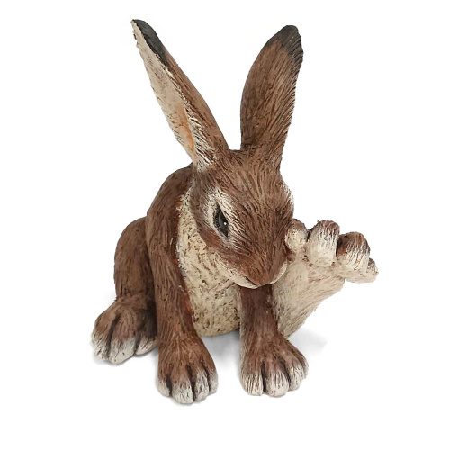 Cleaning Hare Ceramic Sculpture