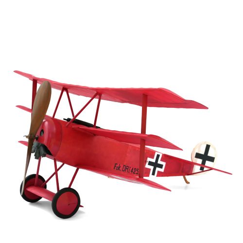 Fokker Dr.I Red Baron Triplane Model Plane Balsa Kit