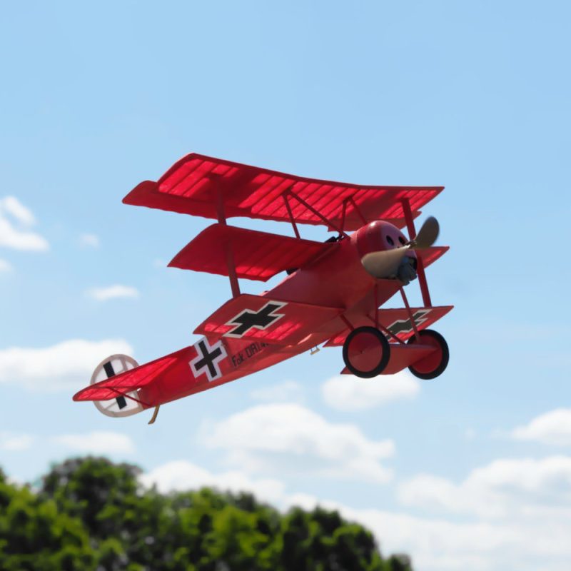 Fokker Dr.I Red Baron Triplane Model Plane Balsa Kit