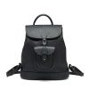 Leather Backpack Black