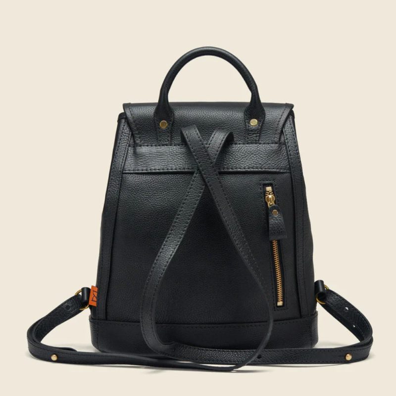 Leather Backpack Black