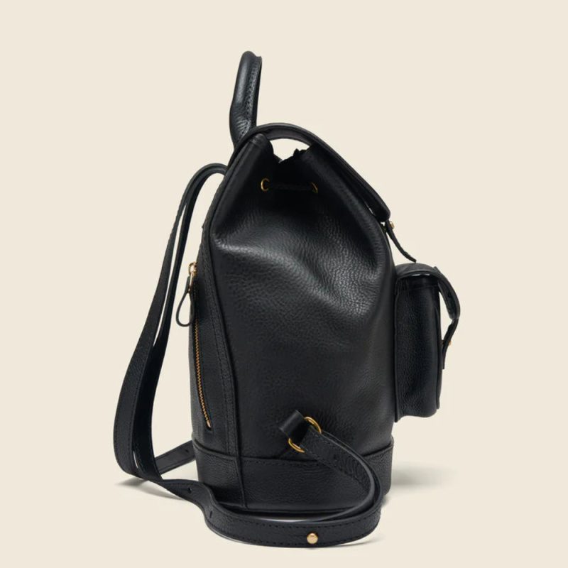 Leather Backpack Black