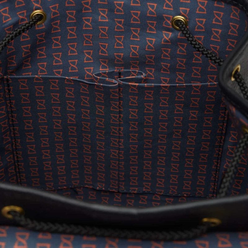 Leather Backpack Black