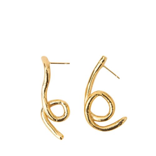 Alga Earrings Gold