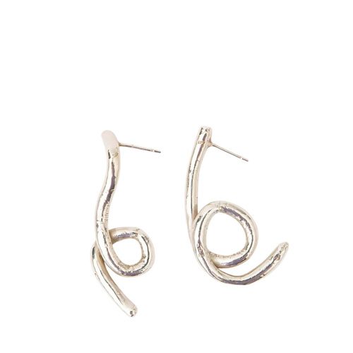 Alga Earrings Silver