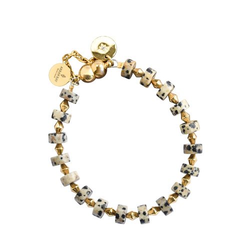 Coco Semi Precious Bracelet With Star Flower Pendant