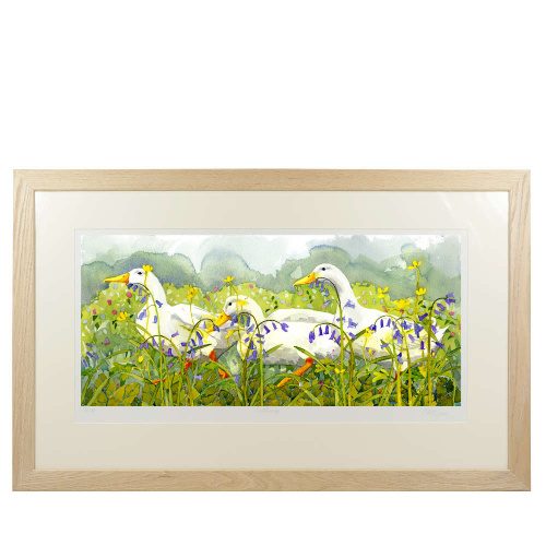 Bluebell Art Print Framed Limited Edition
