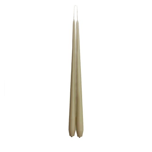 Olive Tapered Dinner Candle Hanging Pair