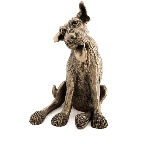 Clyde Large Dog Bronze Sculpture