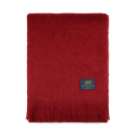 Marylebone Mohair Throw Blanket Ruby Red