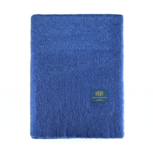 Marylebone Mohair Throw Blanket Amparo Blue