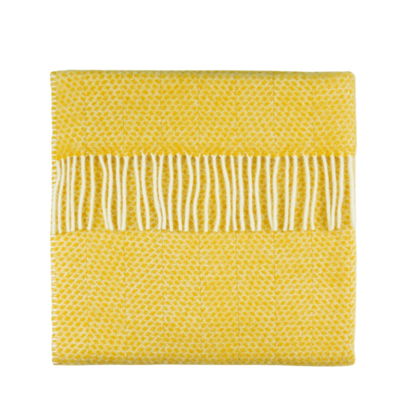 Baloo Pure New Wool Baby Blanket Lemon