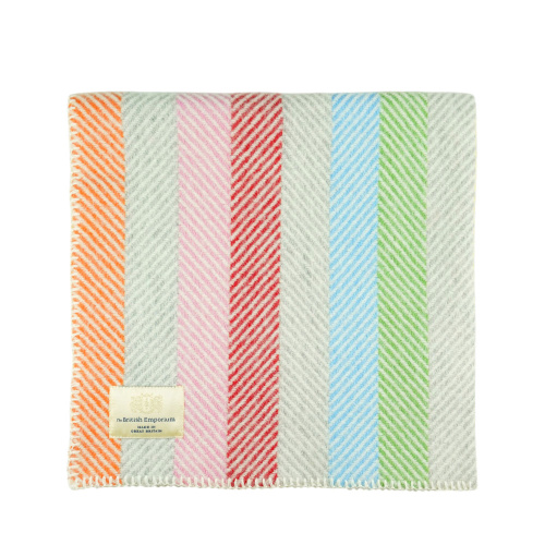 Baloo Pure New Wool Baby Blanket Rainbow Meadow