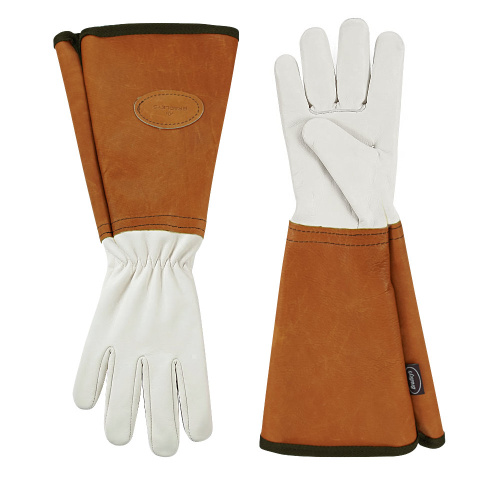 Anti Bramble Heritage Tan Gardening Gloves White Leather