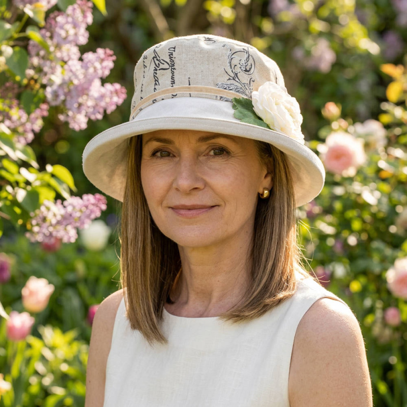 Eleanor Packable Sun Hat Cotswold Cream