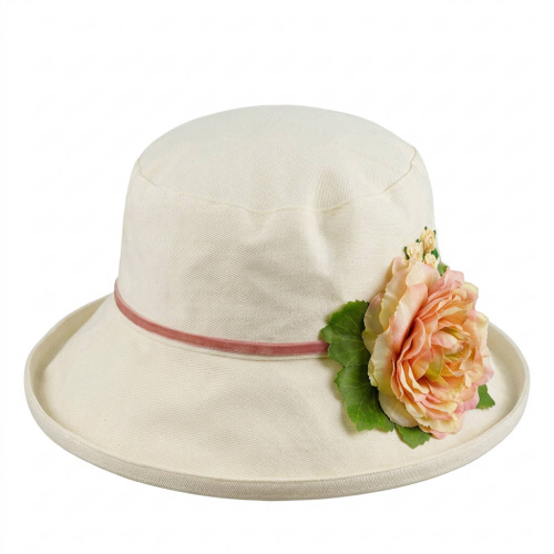 Amabel Summer Sun Hat Peach Peony