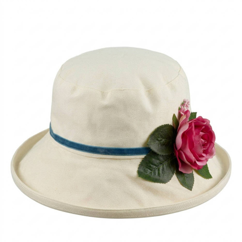Amabel Summer Sun Hat Pink Rose